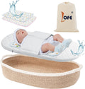 Baby Changing Basket with Waterproof 2 Diaper Pads and Removable Cover O982022