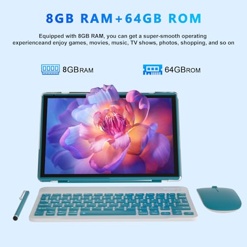 10.1 Inch FHD Android Tablet with Keyboard P3341