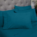 6-Piece Double Brushed Microfiber Sheet Set - Queen, Teal J420