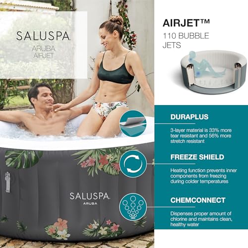 Gray Inflatable Hot Tub T43385