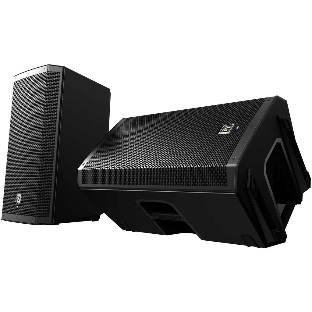 15" Powered Bluetooth Loudspeakers with Covers and XLR Connecting Cables F94585