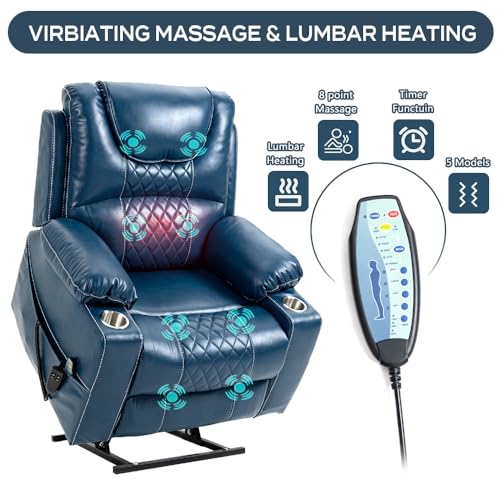 Lift Recliner Chair with Heat and Cup Holder I63054