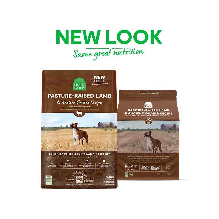 Pasture Raised Lamb Ancient Grains Dry Dog Food L459174