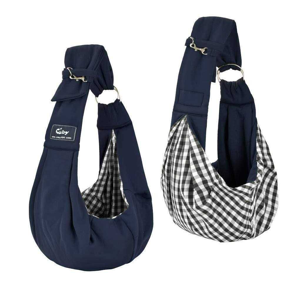 Dog and Cat Sling Carrier Hands Free Reversible Pet Papoose Bag Soft Pouch Tote T1303