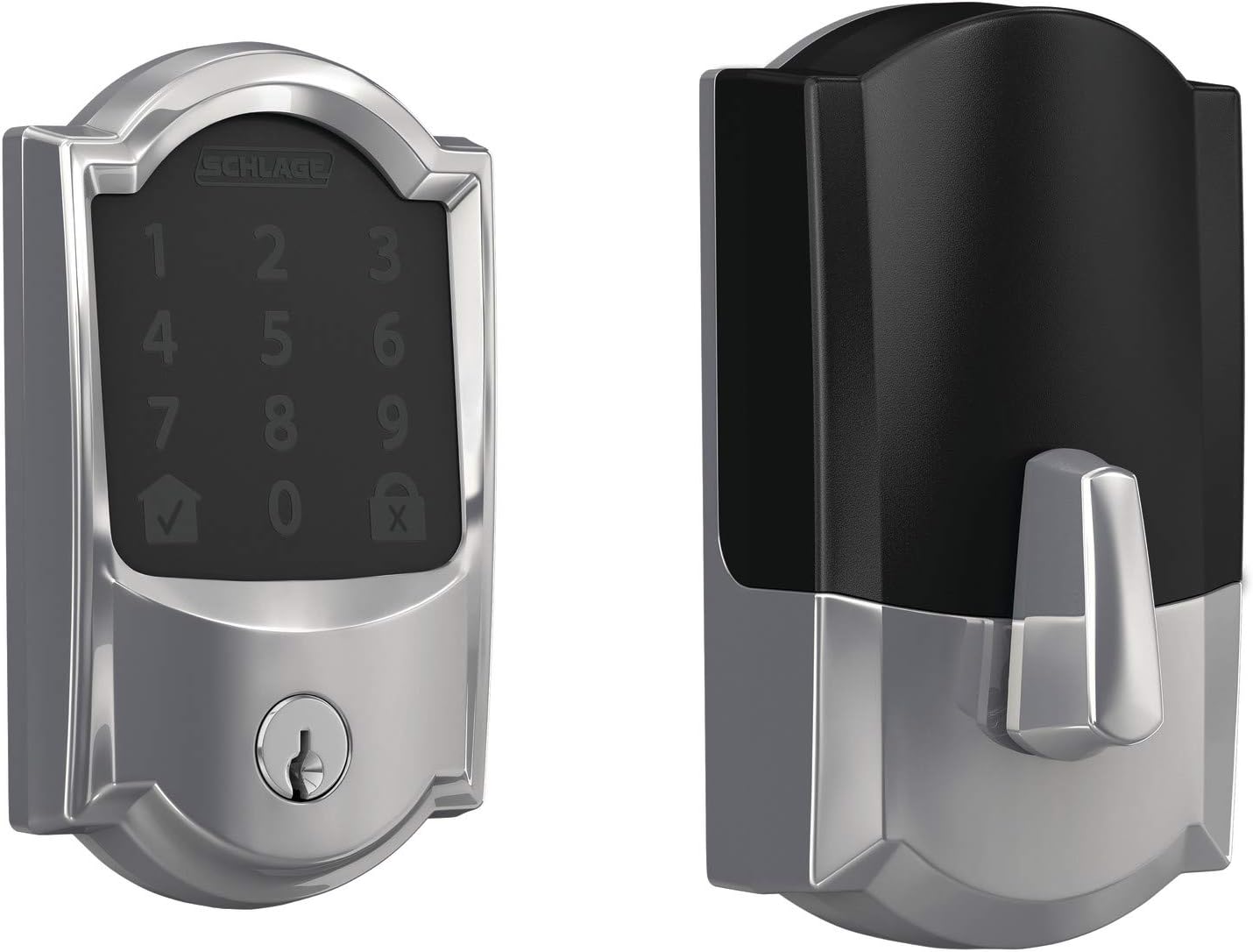 Bright Chrome Smart WiFi Deadbolt L57952