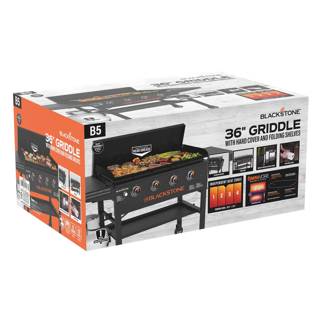 4-Burner 36 Propane Griddle Cooking Station with Hard Cover Q499748
