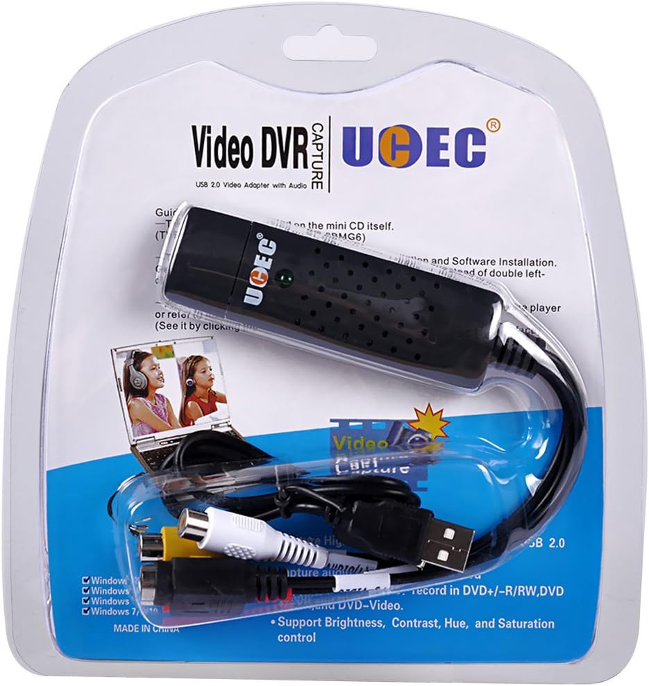 RCA to USB Audio Video Capture Card Converter H78577