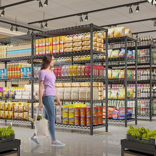73''W 5-Tier Metal Wire Shelving Unit V102006