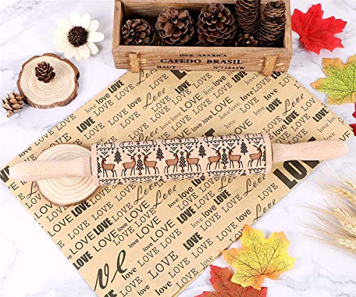 Christmas Wooden Rolling Pins T6188