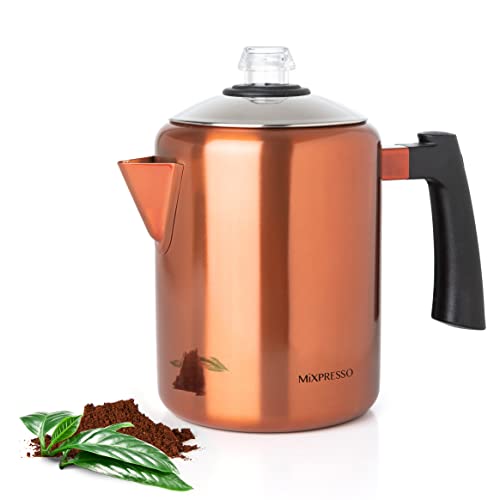 52 oz 12 Cup Stainless Steel Coffee Percolator C428