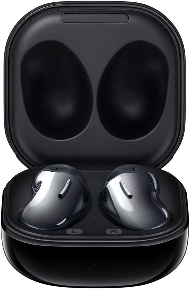 Galaxy Buds Live Active Noise Cancelling TWS Open Type Wireless Bluetooth 5.0 Earbuds, 12mm Drivers, Mystic Black A36622