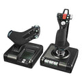 Black/Silver Flight Control System and Joystick Simulator with LCD Display J928067