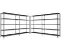 73''W 5-Tier Metal Wire Shelving Unit V102006