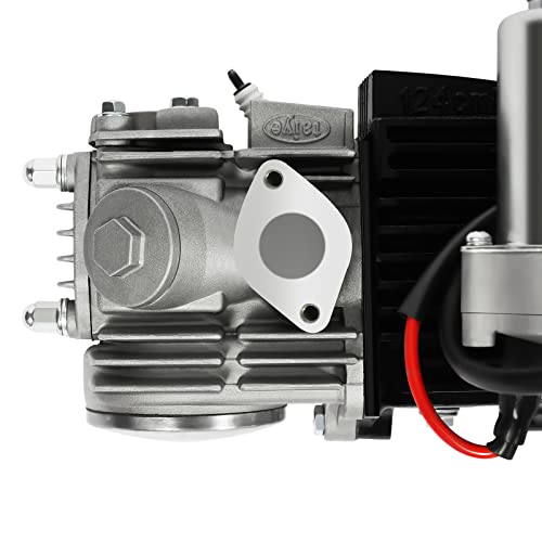 140cc 4 Stroke Engine Motor, Complete Engine Kit Single Cylinder Horizontal 4-speed Transmission Manual Clutch CDI O272