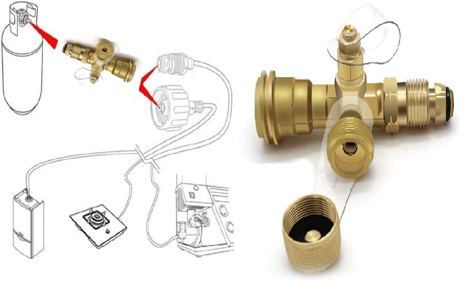 4 Port Propane Tee Adapter Converter P174135