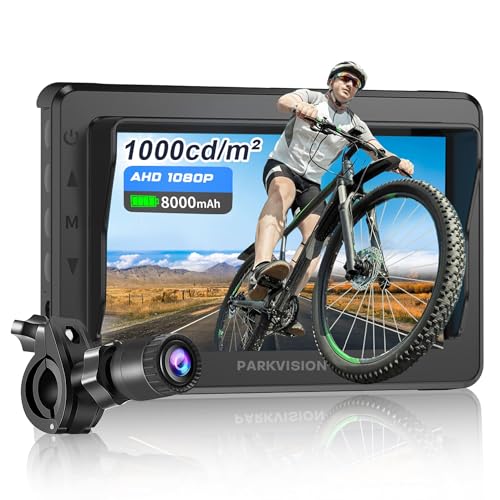 Bicycle Rear View Camera with 4.3'' HD 1080P Monitor and 8000mah Battery T427357
