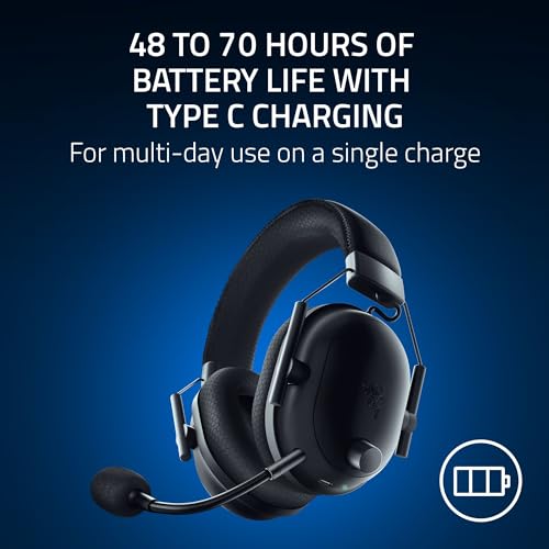 Black Wireless Gaming Headset with 50mm Drivers R61485