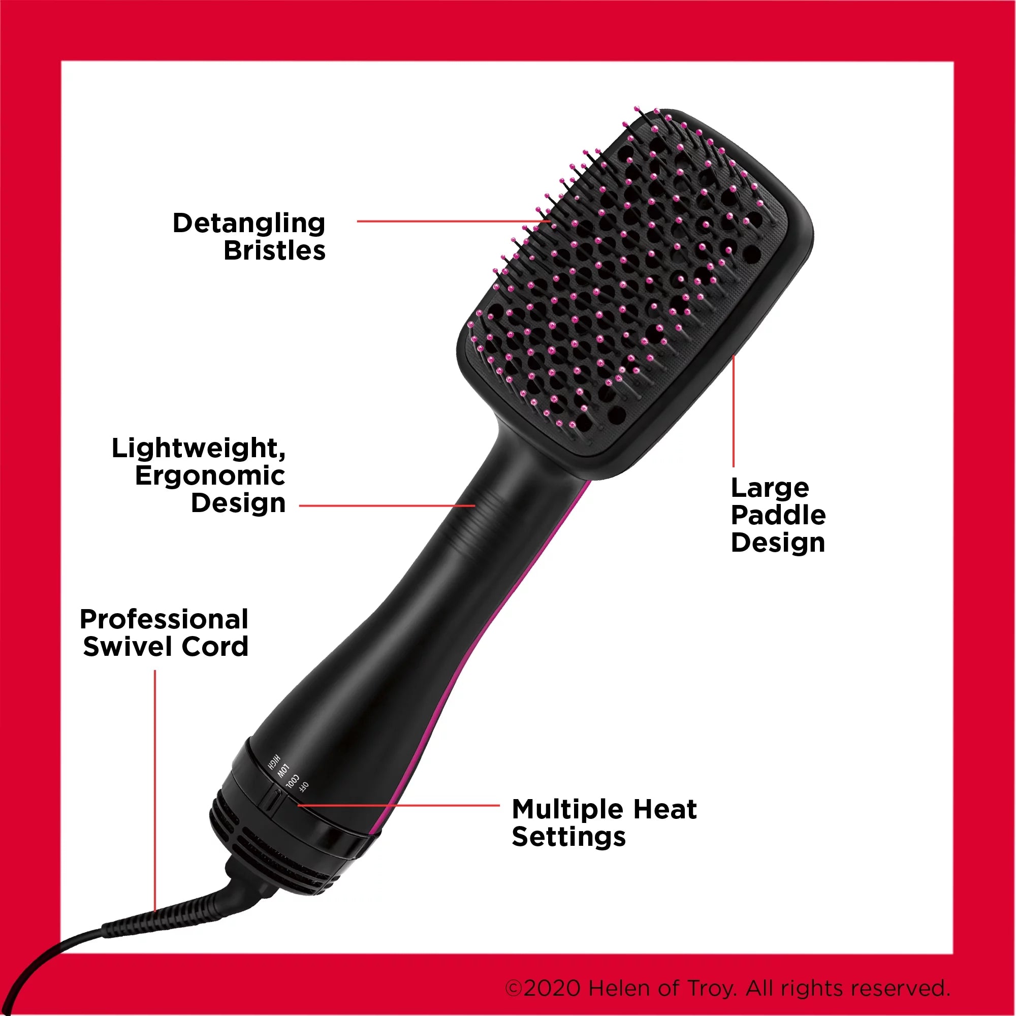 Black Hair Dryer and Styler S393
