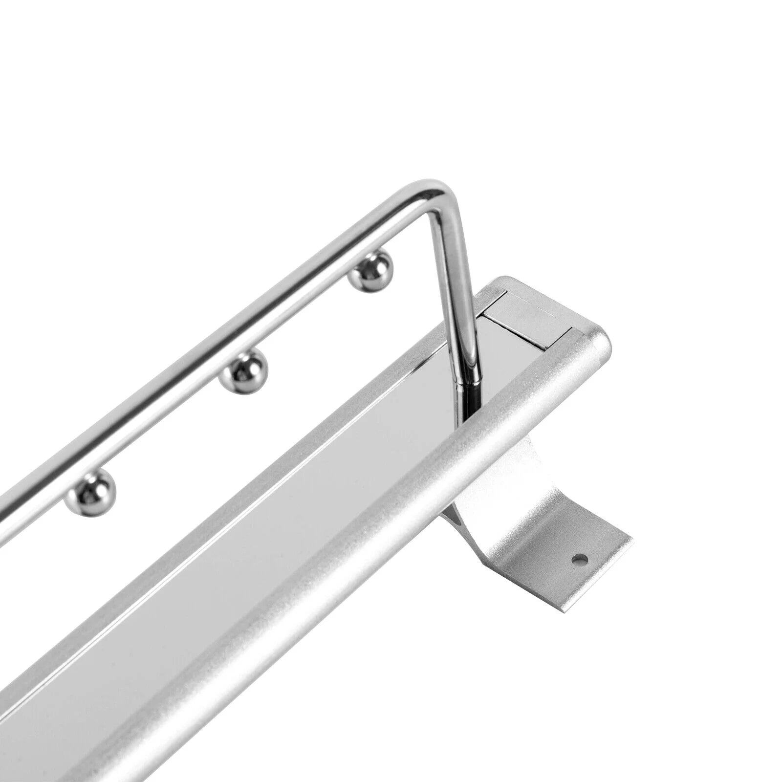 Stainless Steel Clothes Rail Retractable Closet Pull Out Rod 46x14x10cm U8308
