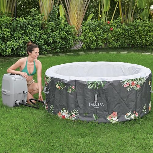 Gray Inflatable Hot Tub T43385