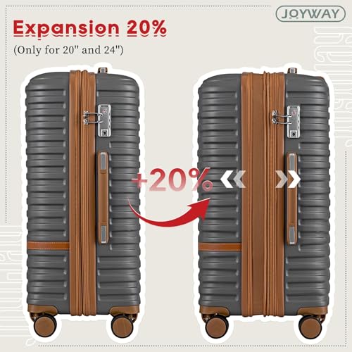 Expandable Carry on Luggage Suitcase with Spinner Wheels Q1226