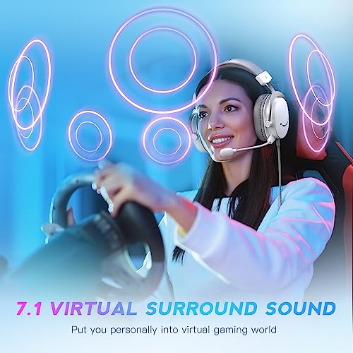 Black USB Over-Ear Wired Gaming Headset with Detachable Microphone M1983