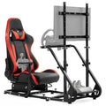Racing Simulator Cockpit with Monitor Mount, red Seat S25184