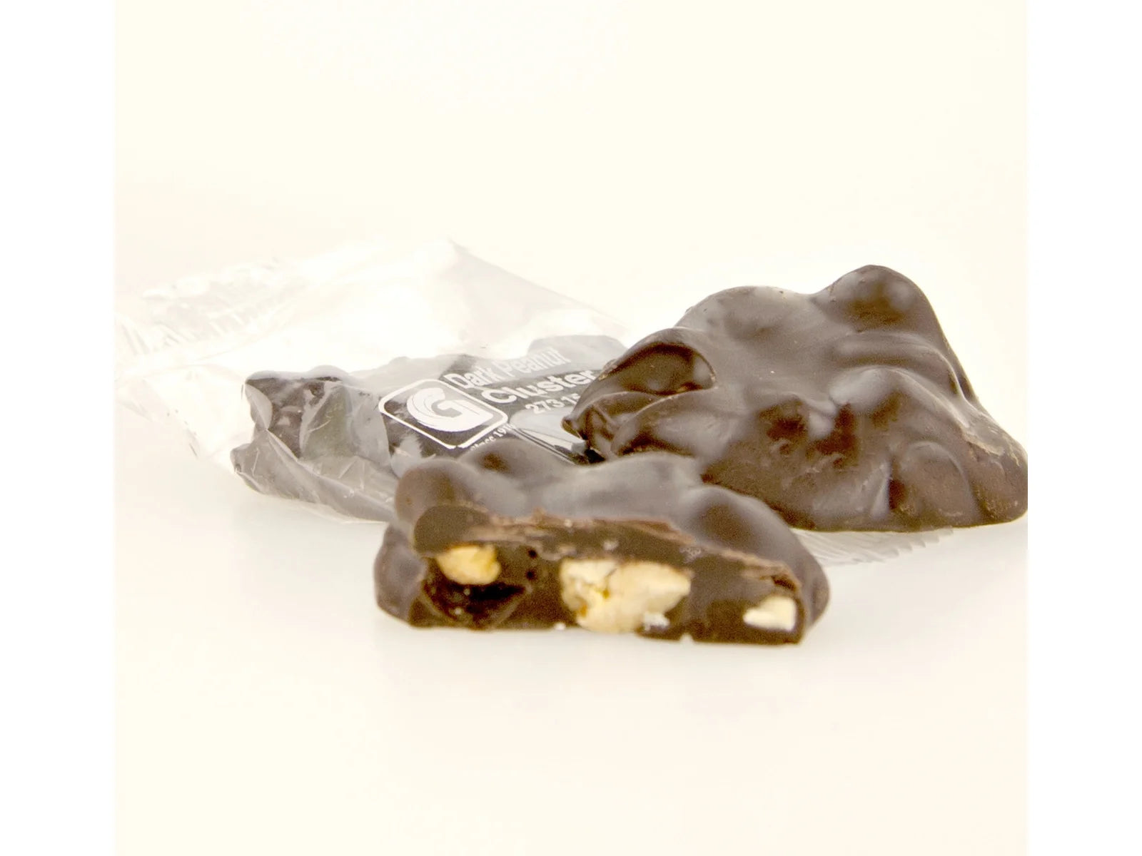 Individually Wrapped Dark Chocolate Peanut Clusters, Bulk 10 lb. Box E982