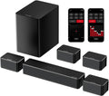 7.1 Virtual Surround Sound System with Subwoofer and Wired Surround Speakers, Peak Power 410W U434