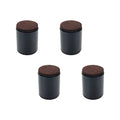 4" Self Adhesive Black Furniture Risers L9270