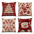 Christmas Throw Pillow Covers 18X18 Set of 4 R757