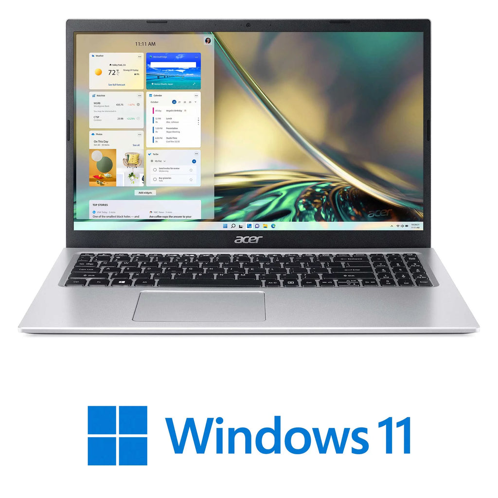 15.6" Full HD Display Intel Celeron N4500 4GB DDR4 128GB eMMC Pure Silver Windows 11 Home Laptop R61525