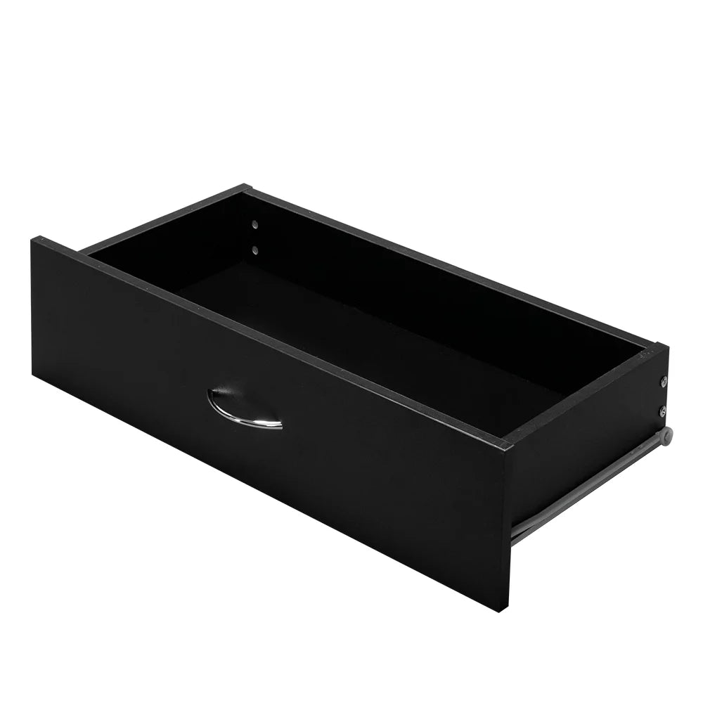 Black 4-Drawer MDF Wood Dresser B42038
