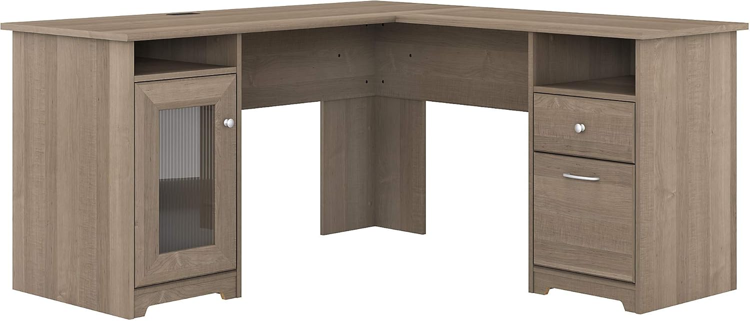 Modern Walnut L Shape Desk L526