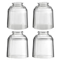 Clear Seeded Ceiling Fan Replacement Glass Shade, 4-3/4" D x 4-3/4" H, 4 Pcs N12531