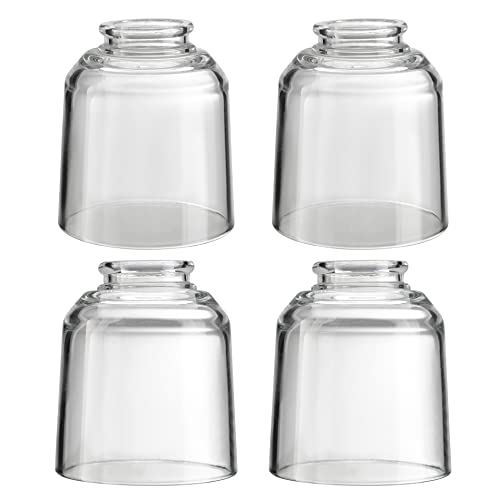 Clear Seeded Ceiling Fan Replacement Glass Shade, 4-3/4" D x 4-3/4" H, 4 Pcs N12531