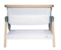 Grey Bedside Crib Bassinet with Travel Bag and Removable Compressed Cotton Mattress M3155