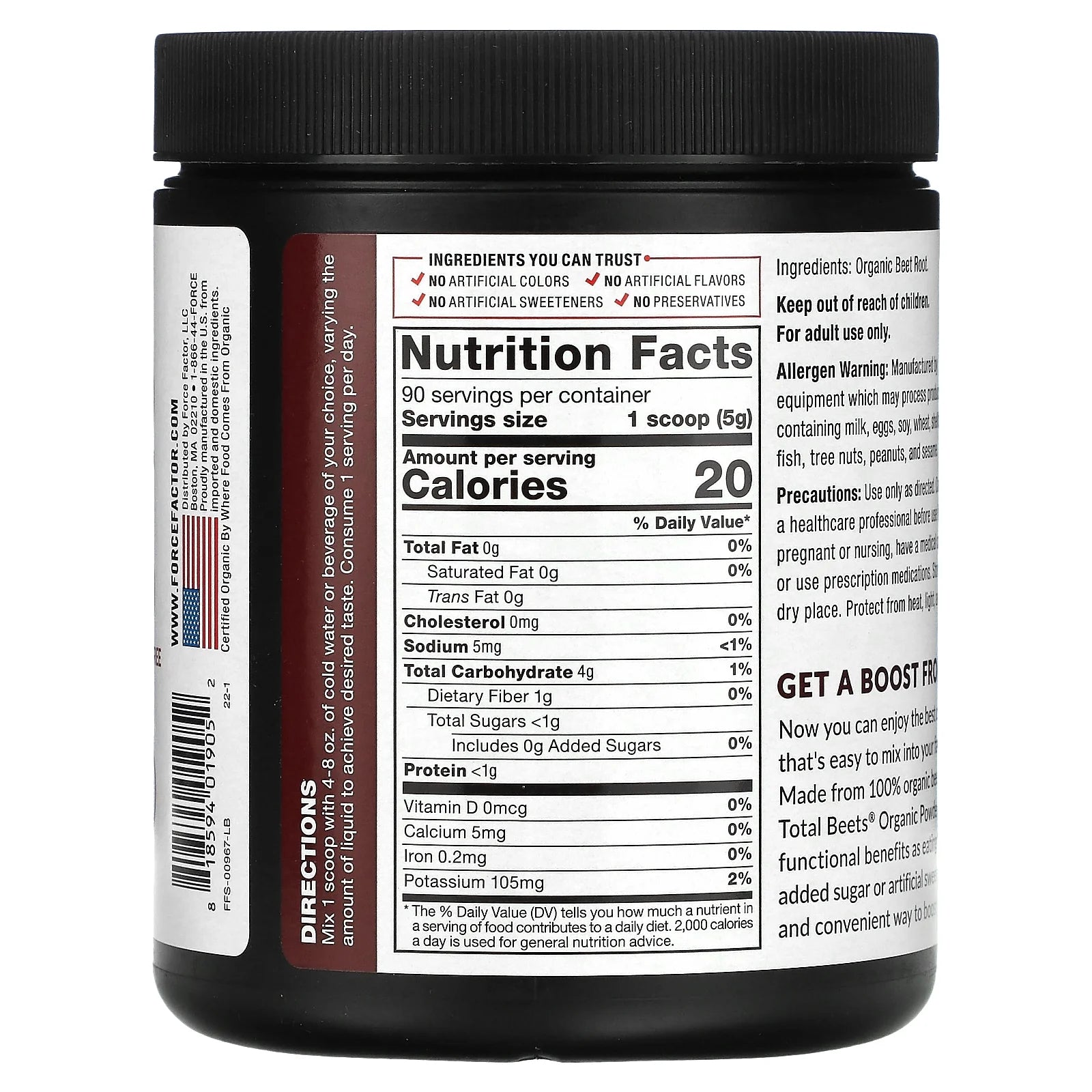 Organic Beetroot Powder, 15.9 oz I99171