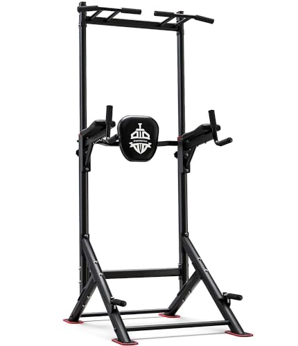 Pull Up Bar Dip Station Power Tower Multi-Function Home Gym Strength Training Fitness Equipment 450LBS O487