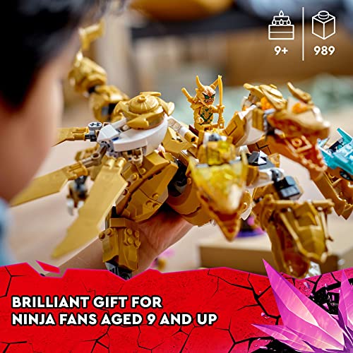 Large 4 Headed Action Figure with Blade Wings Plus 9 Minifigures Y938