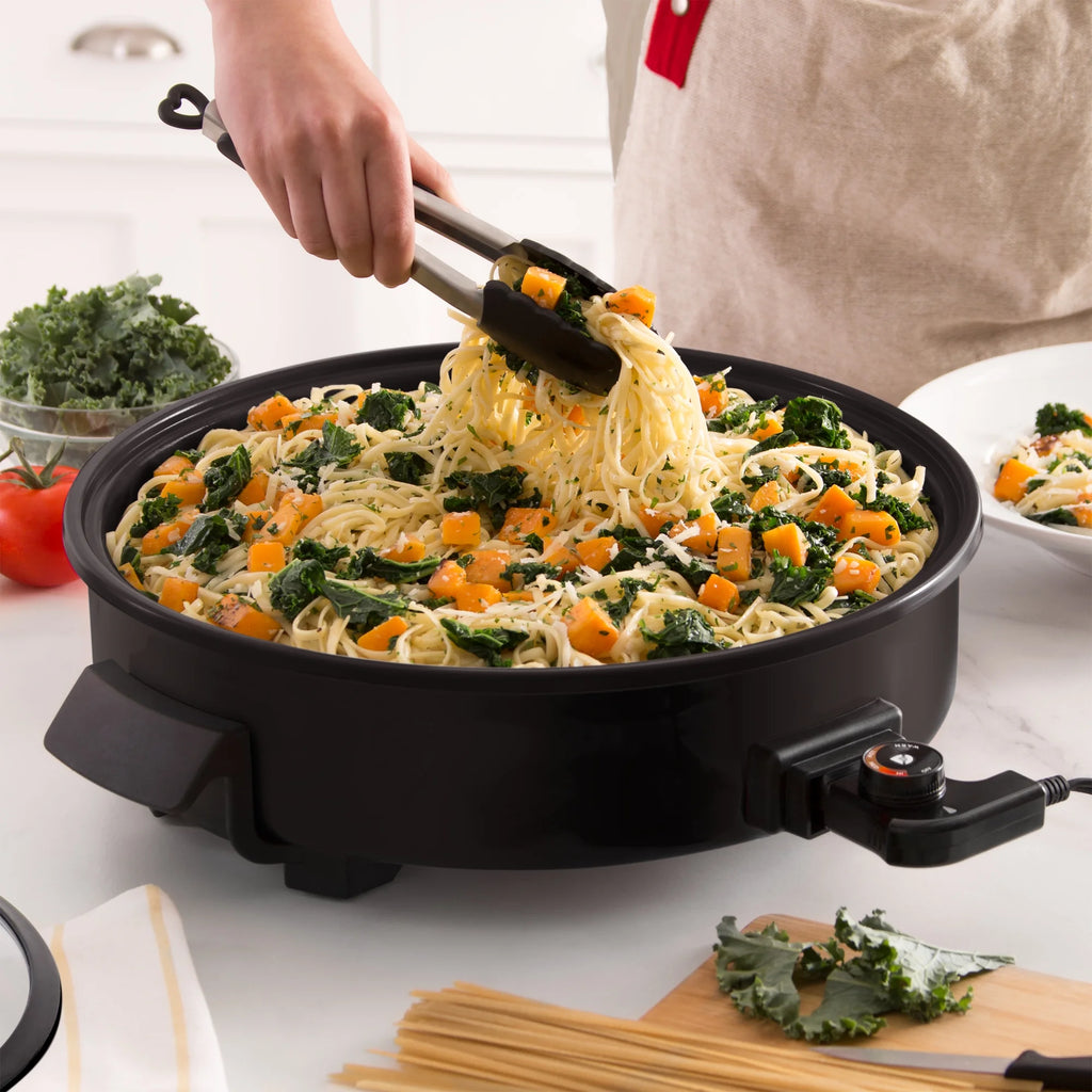 14 inch Nonstick Electric Skillet, 20 Cup Capacity, Black L330604
