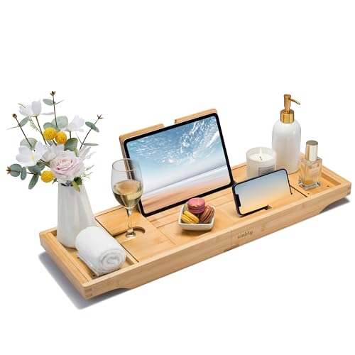 Expandable Bamboo Bathtub Tray W2530