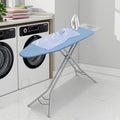 Gray Checkered 45" x 14" Adjustable Height Ironing Board with Padded Removable Cover V4673