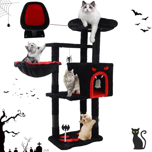 White 40'' Cat Tree Tower with Scratching Post G499