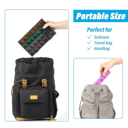 28 Day Pill Organizer with Travel Case E616617