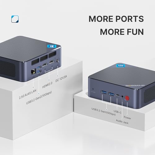 Mini PC AMD Ryzen 7 5700U 32GB DDR4 RAM 1TB SSD Dual LAN 2.5GbE A872