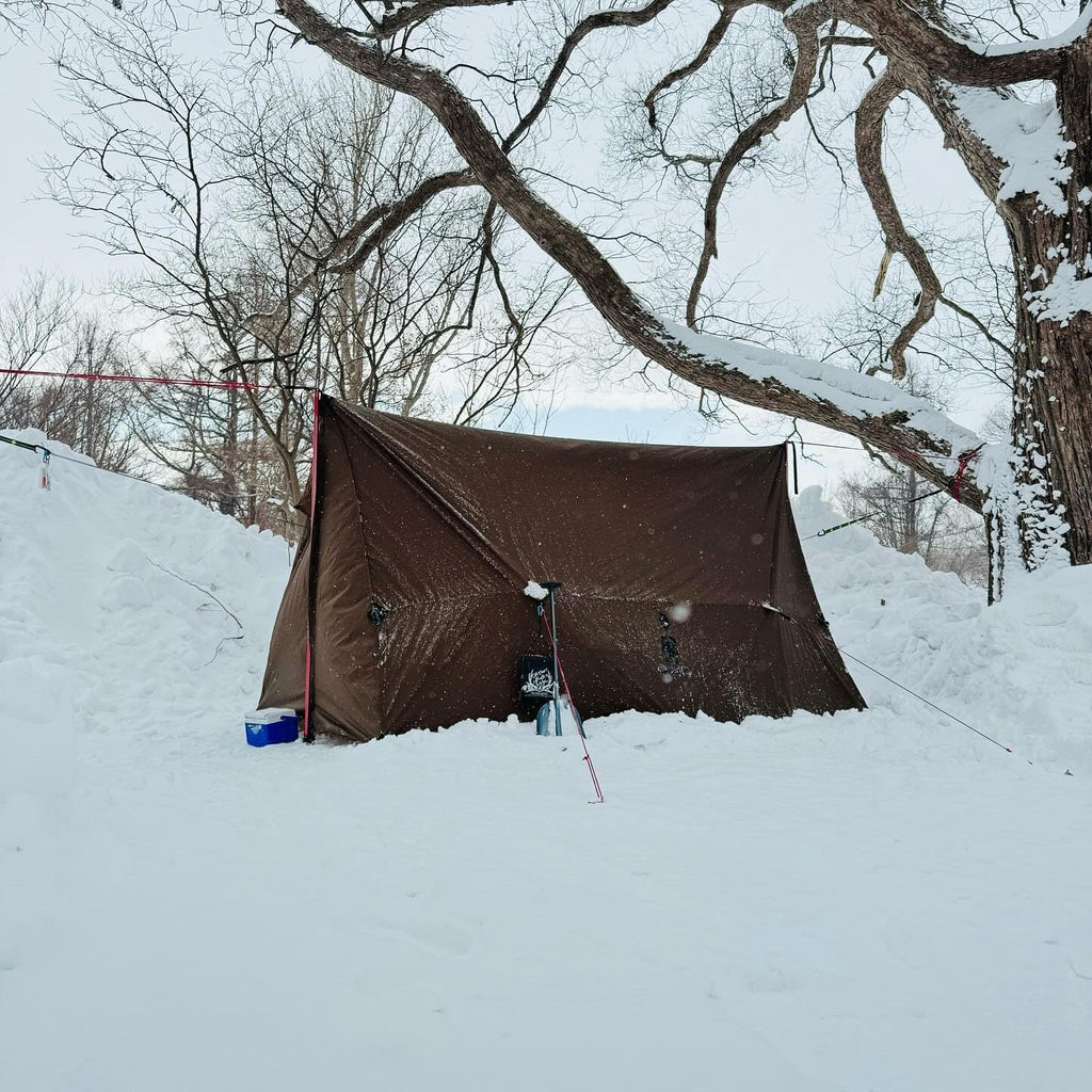 Hammock Hot Tent with Stove Jack, Waterproof Camping Tarp, PU3000mm 4 Season Tent V8052