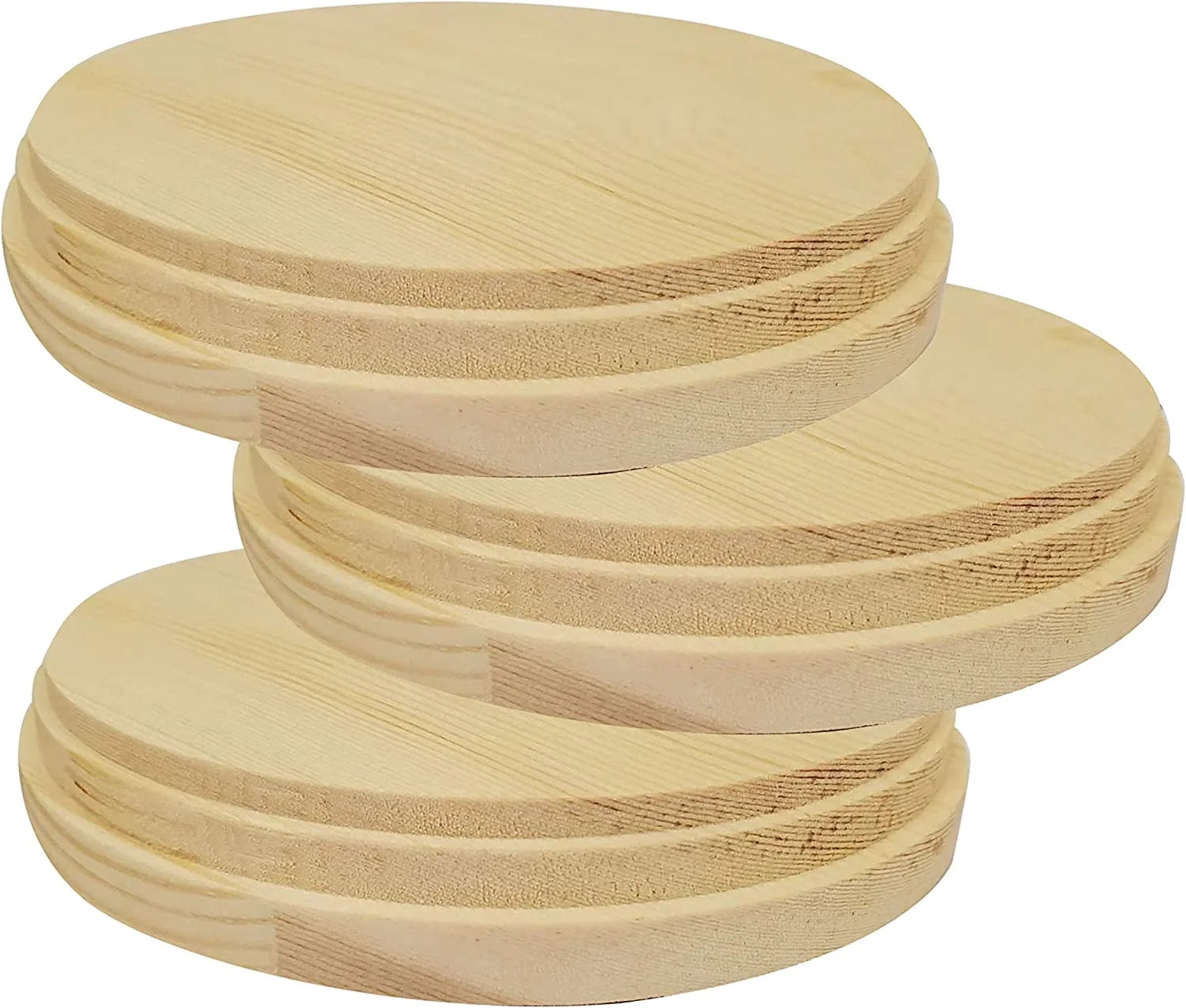 Natural Pine Unfinished Wood Plaque 5 Inch 2 Pcs S92339
