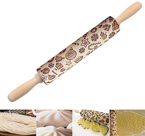 Christmas Wooden Rolling Pins T6188
