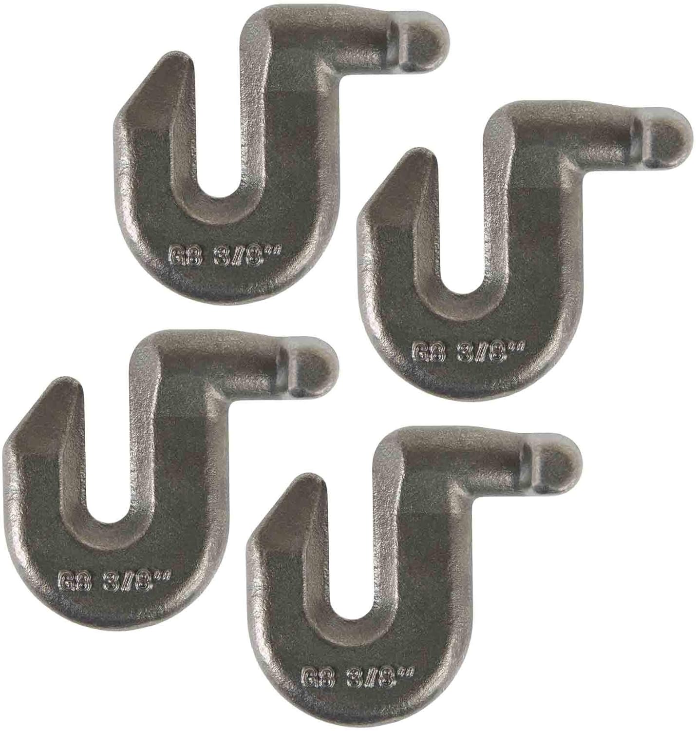 (4 Pack) 3/8" Heavy Duty G80 T-Grab Hook Combo I868